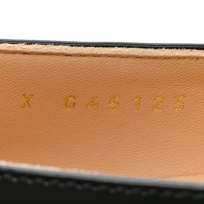 Chanel Shiny Calfskin Logo Loafers 40 Black 8 of 9