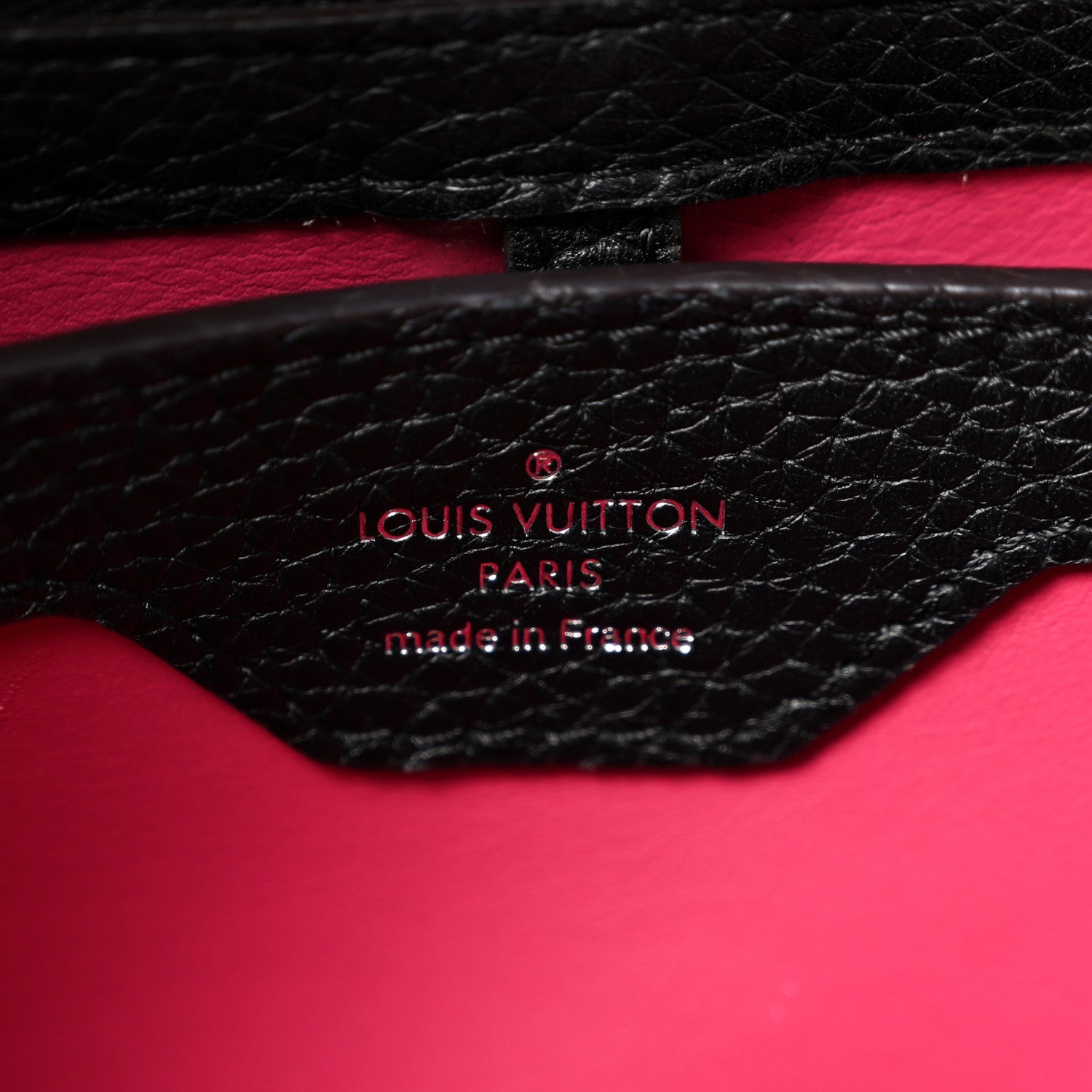 Louis Vuitton Taurillon Capucines BB Black 5 of 8