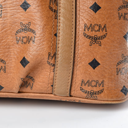 MCM Visetos Medium Essentials Shopper Tote Cognac 21 of 24