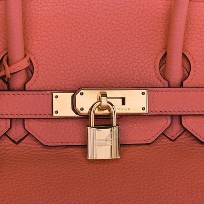 Hermes Taurillon Clemence Birkin 35 Bougainvillea 7 of 9