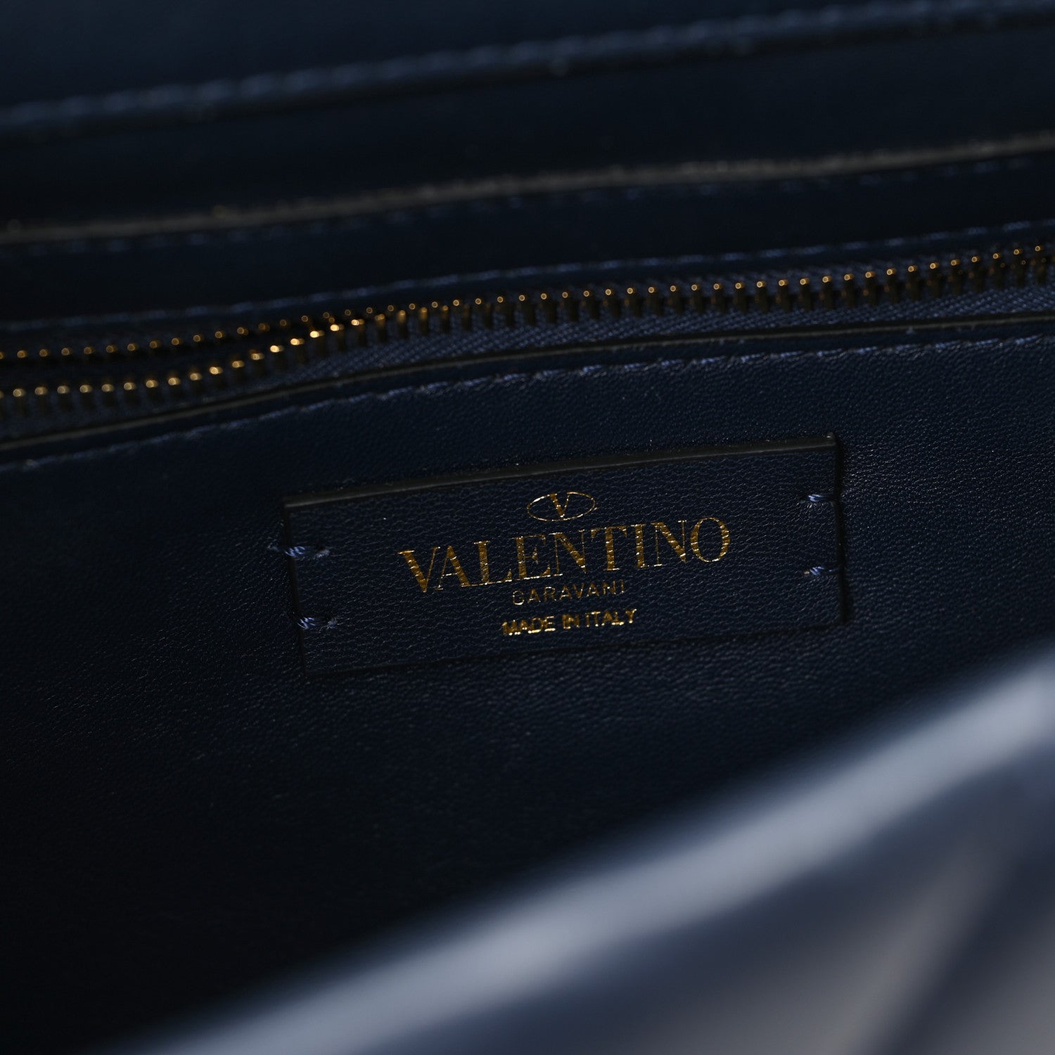 Valentino Garavani Nappa Large Roman Stud Shoulder Bag Marine 6 of 13