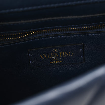 Valentino Garavani Nappa Large Roman Stud Shoulder Bag Marine 6 of 13