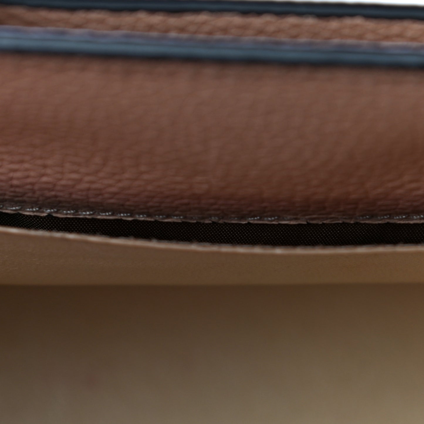 Grained Calfskin Nano Horizon Satchel Nude Pink