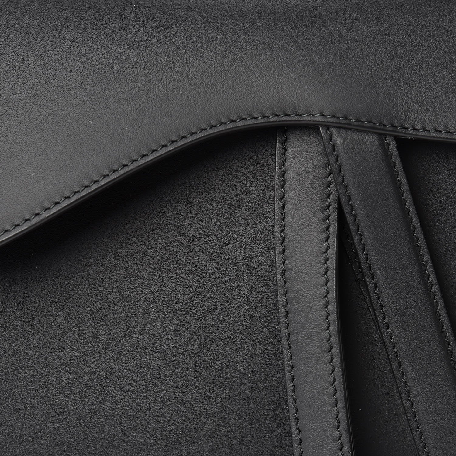 Christian Dior Ultra Matte Calfskin Saddle Bag Black 8 of 11