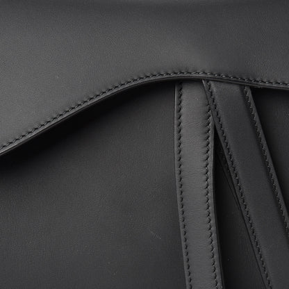 Christian Dior Ultra Matte Calfskin Saddle Bag Black 8 of 11