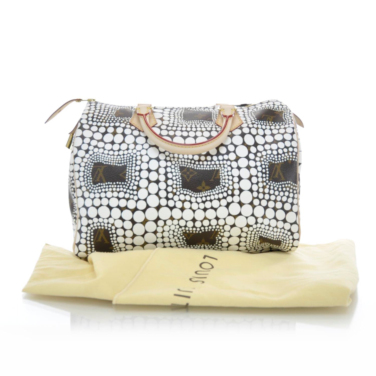 Monogram Kusama Town Speedy 30 White