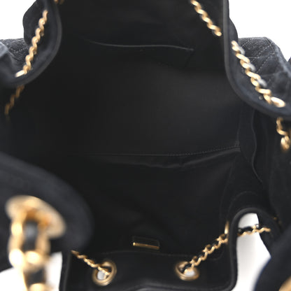 Chanel Suede Quilted Small Chanel 25 Handbag Black 5 of 11