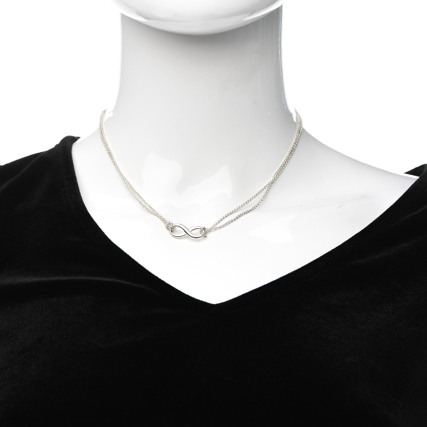 Sterling Silver Infinity Pendant Necklace