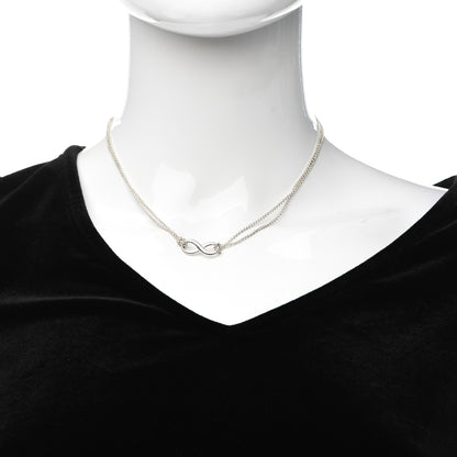Tiffany Sterling Silver Infinity Pendant Necklace 2 of 6