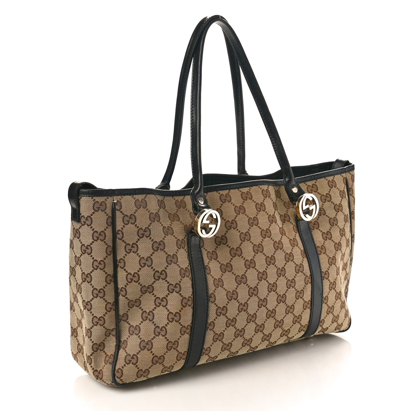Monogram Medium Twins Tote Black