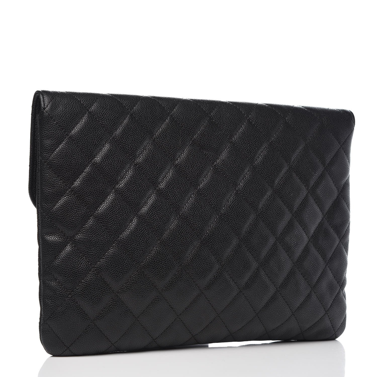 Chanel Caviar Quilted Medium Golden Class Pouch Black 3 of 7