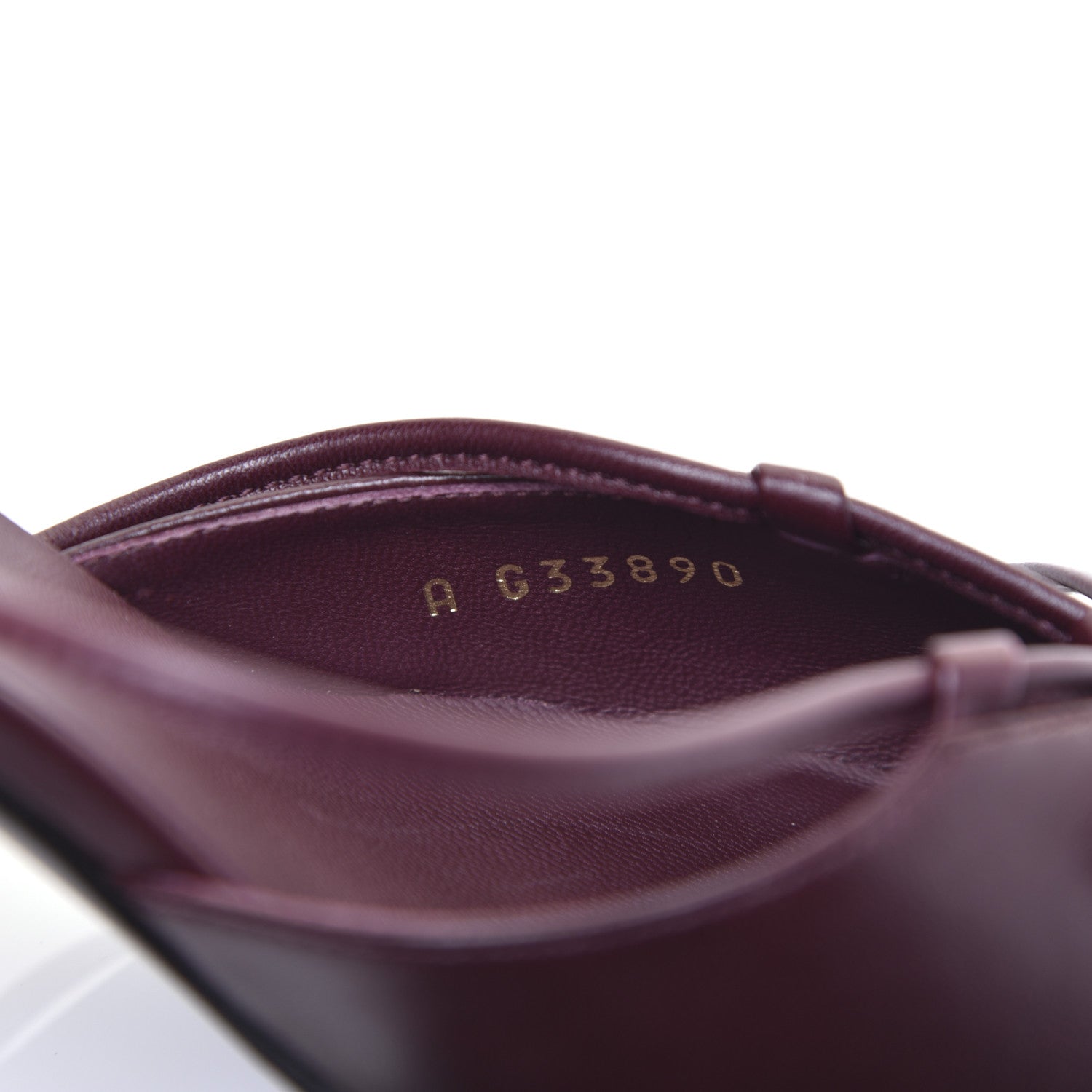 Chanel Lambskin Satin Slingback Cap Toe Bow Pumps 36.5 Burgundy Black 9 of 14