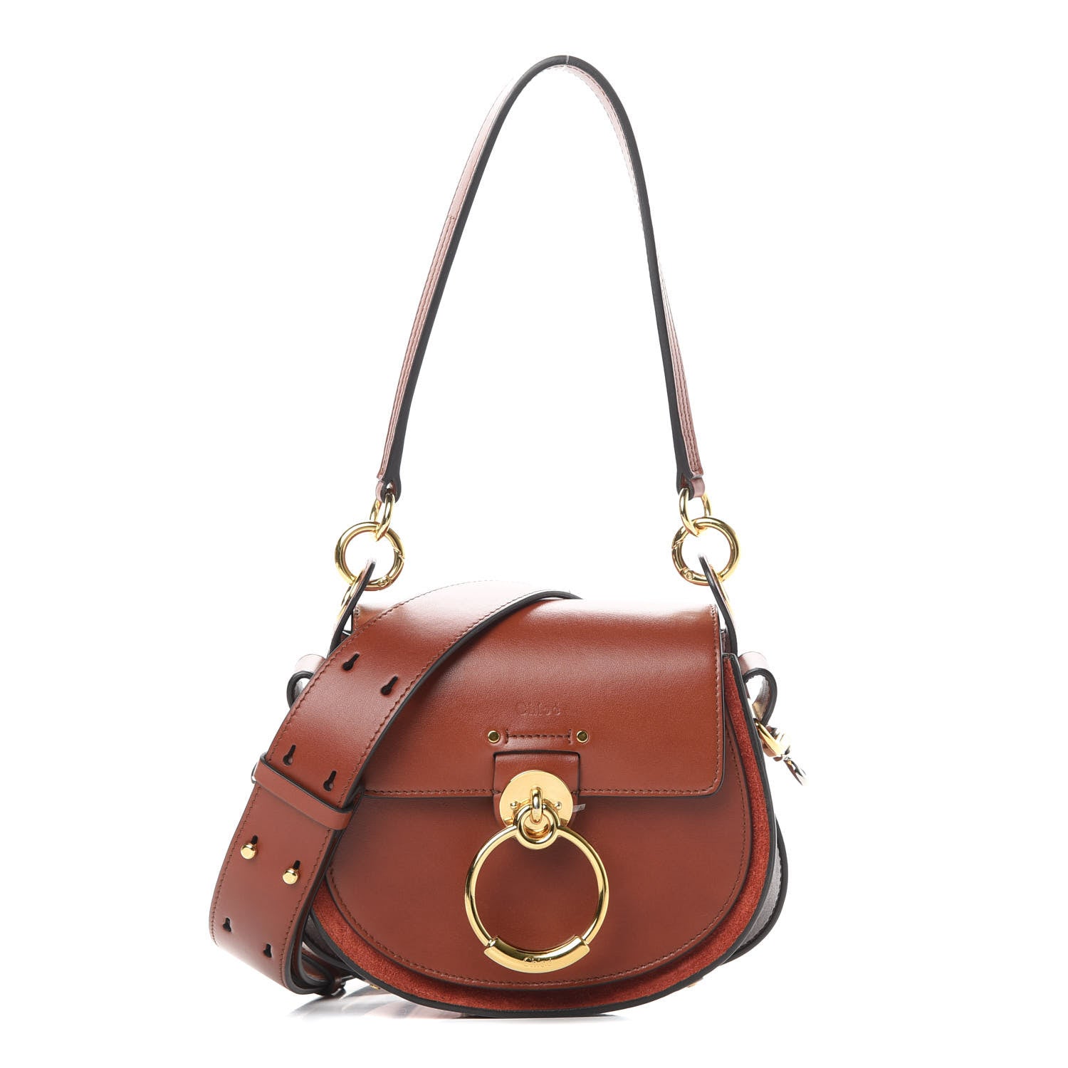 Chloe Calfskin Small Tess Bag Sepia Brown 1 of 16
