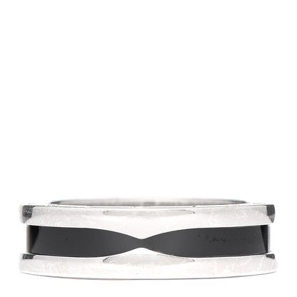 Bulgari Sterling Silver Ceramic Save The Children One-Band Ring 62 10 3 of 5