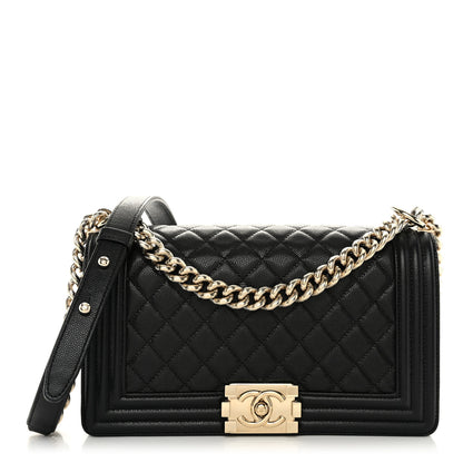 Chanel Caviar Quilted Medium Boy Flap Black 1 of 11