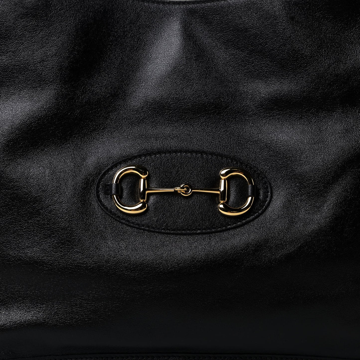 New Sakai Calfskin Lux Horsebit 1955 Tote Bag Black