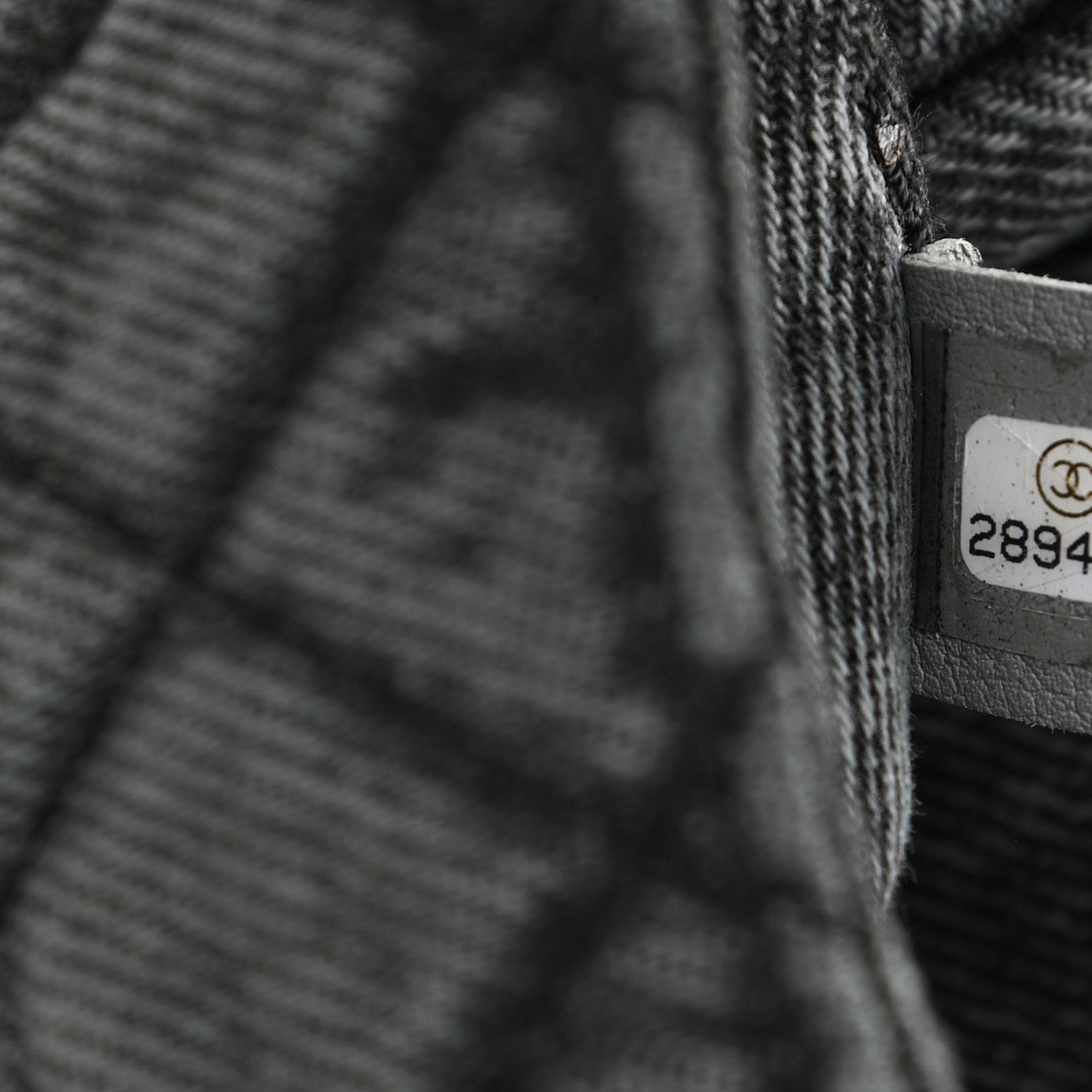 Chanel Washed Denim Quilted Small Denimpression Flap Grey Black 7 of 11