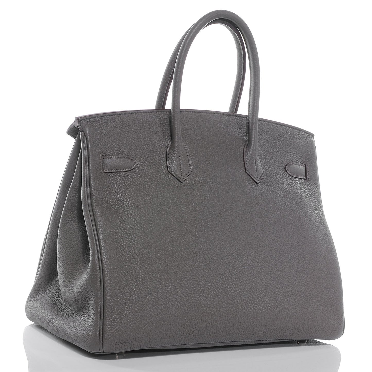 Taurillon Clemence and Lizard Club Birkin 35 Etain