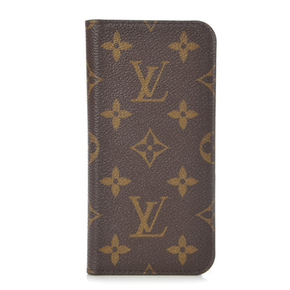 Louis Vuitton Monogram iPhone X Folio Case 1 of 7