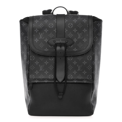 Louis Vuitton Monogram Eclipse Saumur Backpack 1 of 9