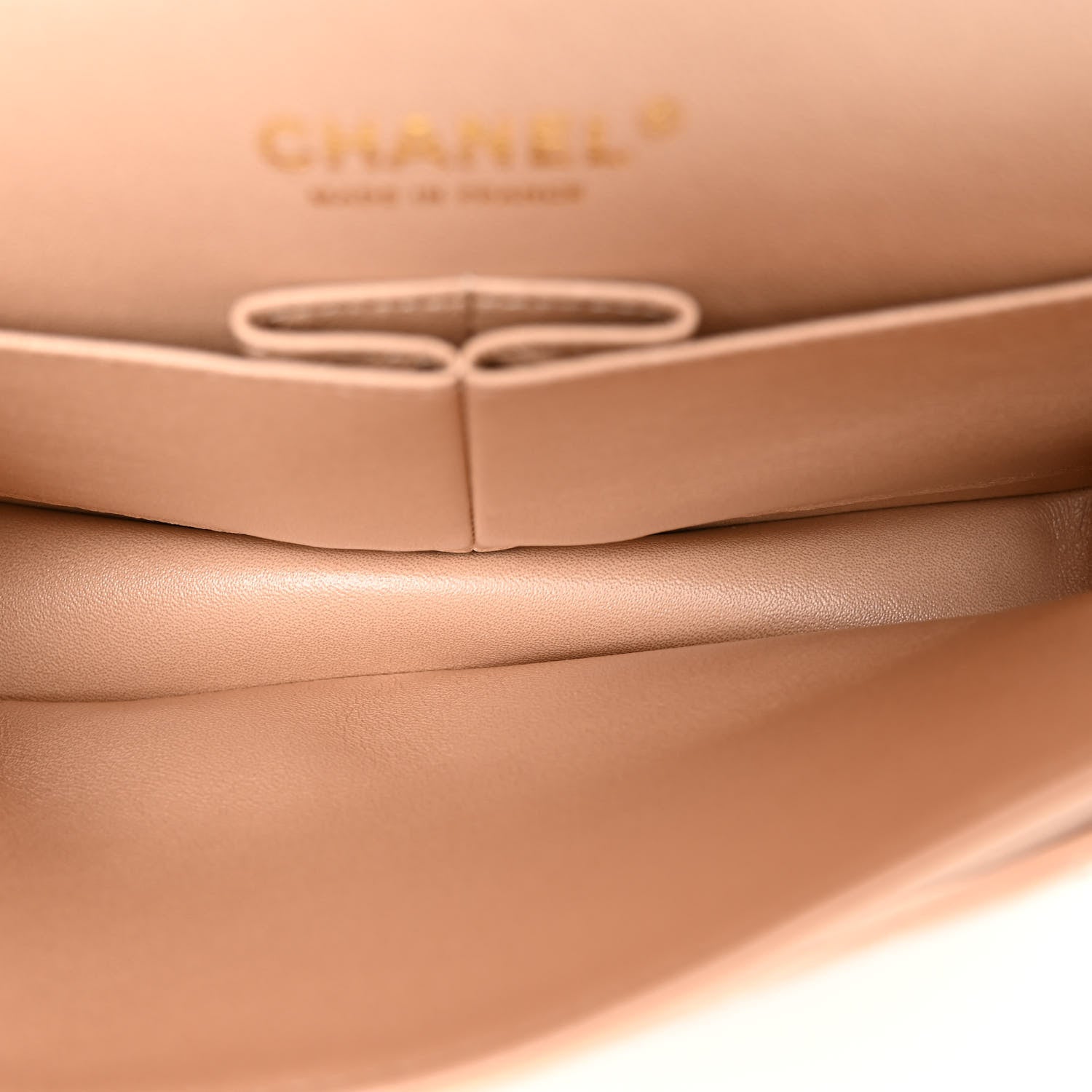 Chanel Iridescent Calfskin Quilted Medium Double Flap Beige 5 of 11
