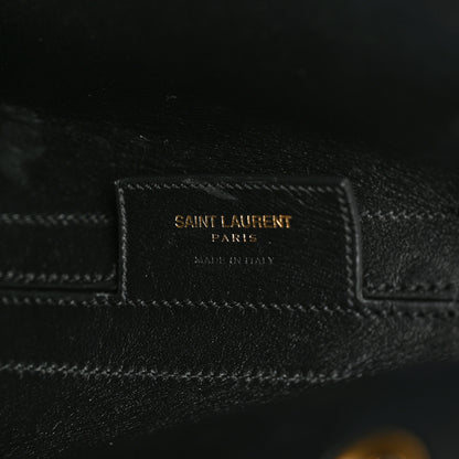 Saint Laurent Grained Calfskin Medium Emmanuelle Bucket Bag Black 6 of 15