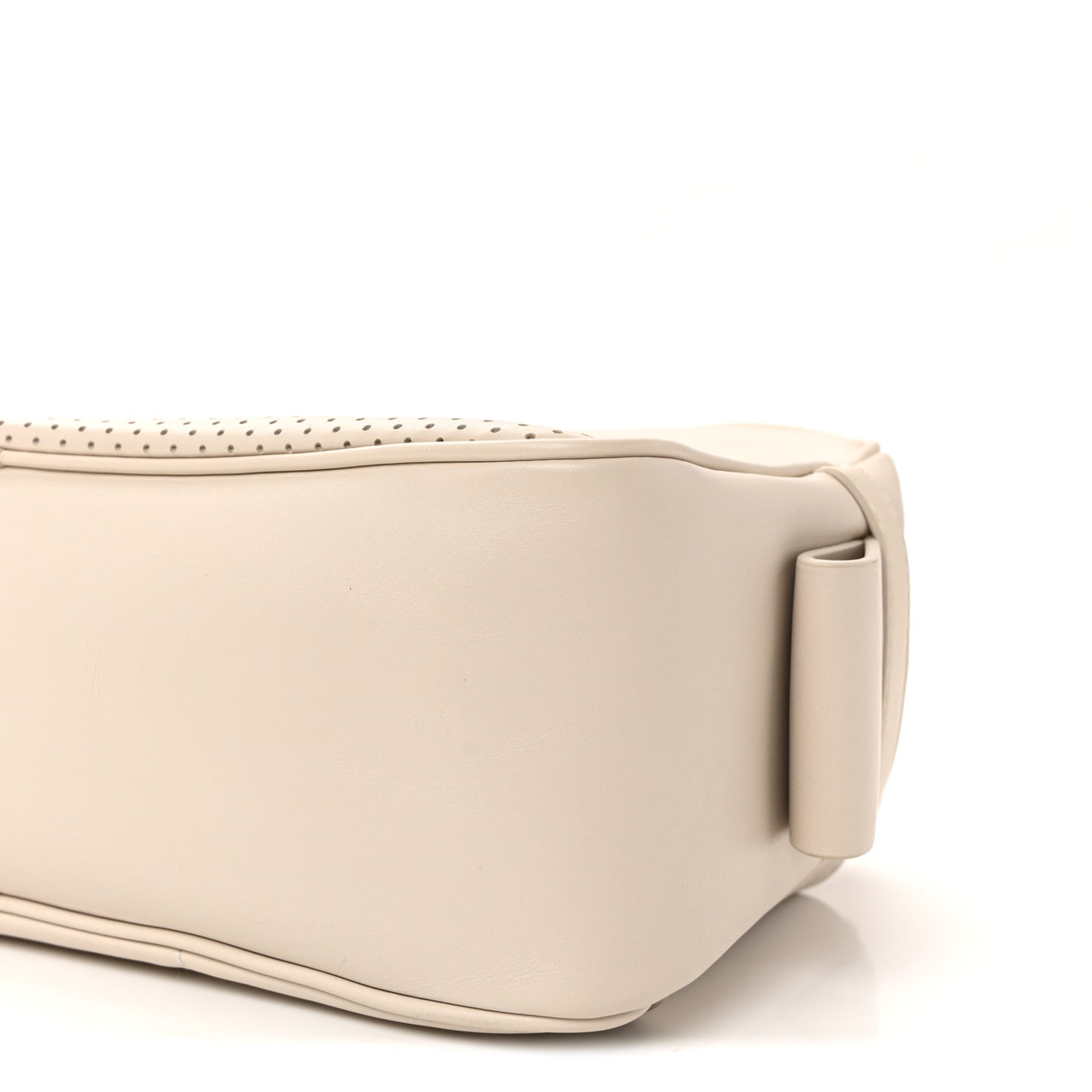 Perforated Calfskin Leggero Intrecciato Belt Bag Mist Plaster