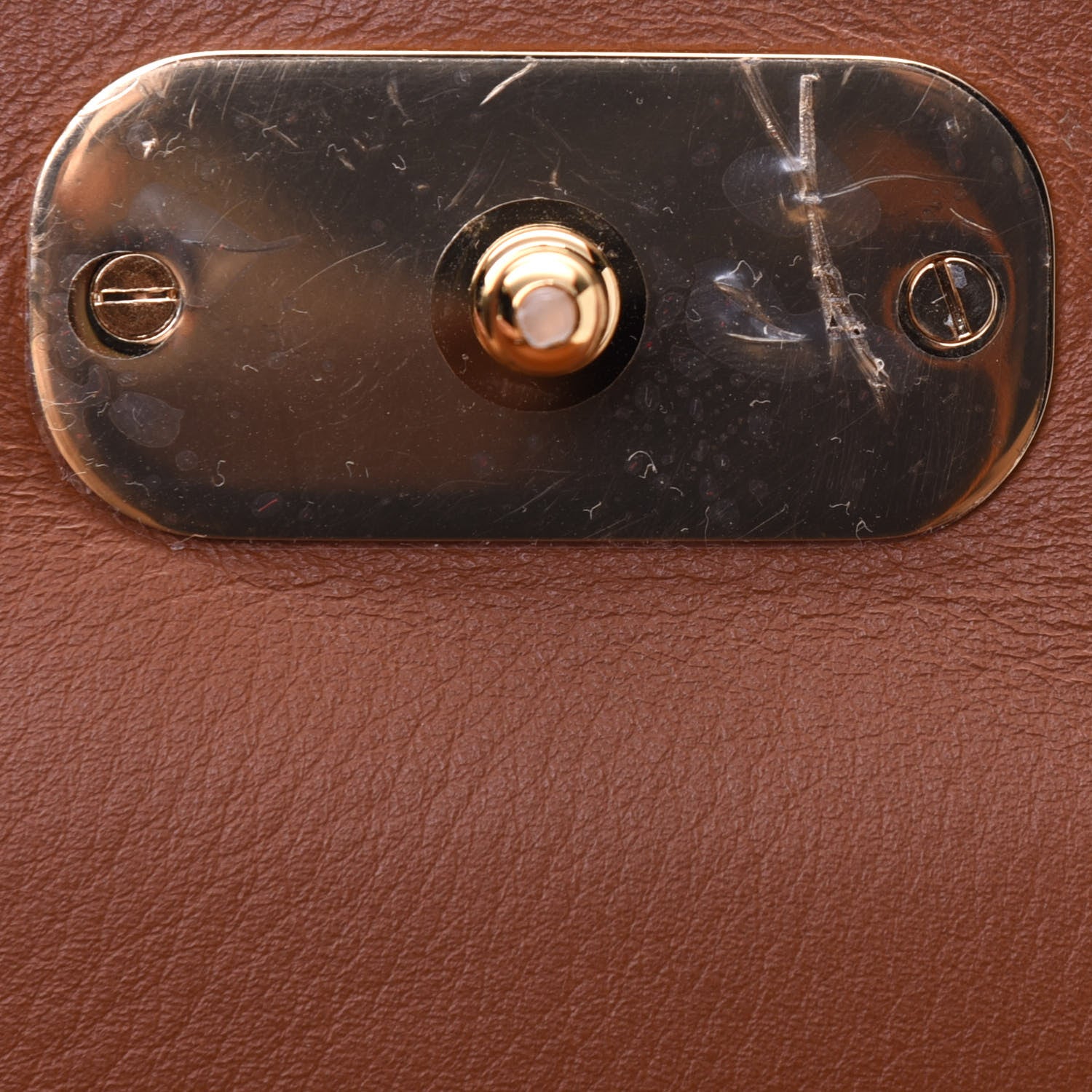 Chloe Spazzolato Sfumato Calfskin Small C Double Carry Autumnal Brown 13 of 18
