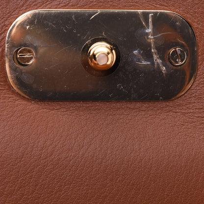 Chloe Spazzolato Sfumato Calfskin Small C Double Carry Autumnal Brown 13 of 18