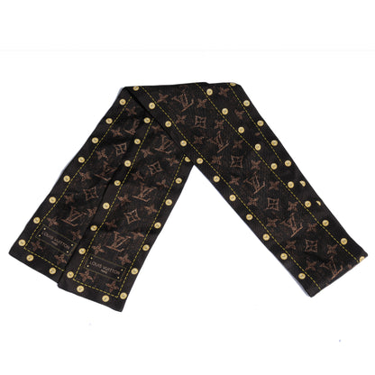 Louis Vuitton Silk Monogram Denim Bandeau Ebene 1 of 3