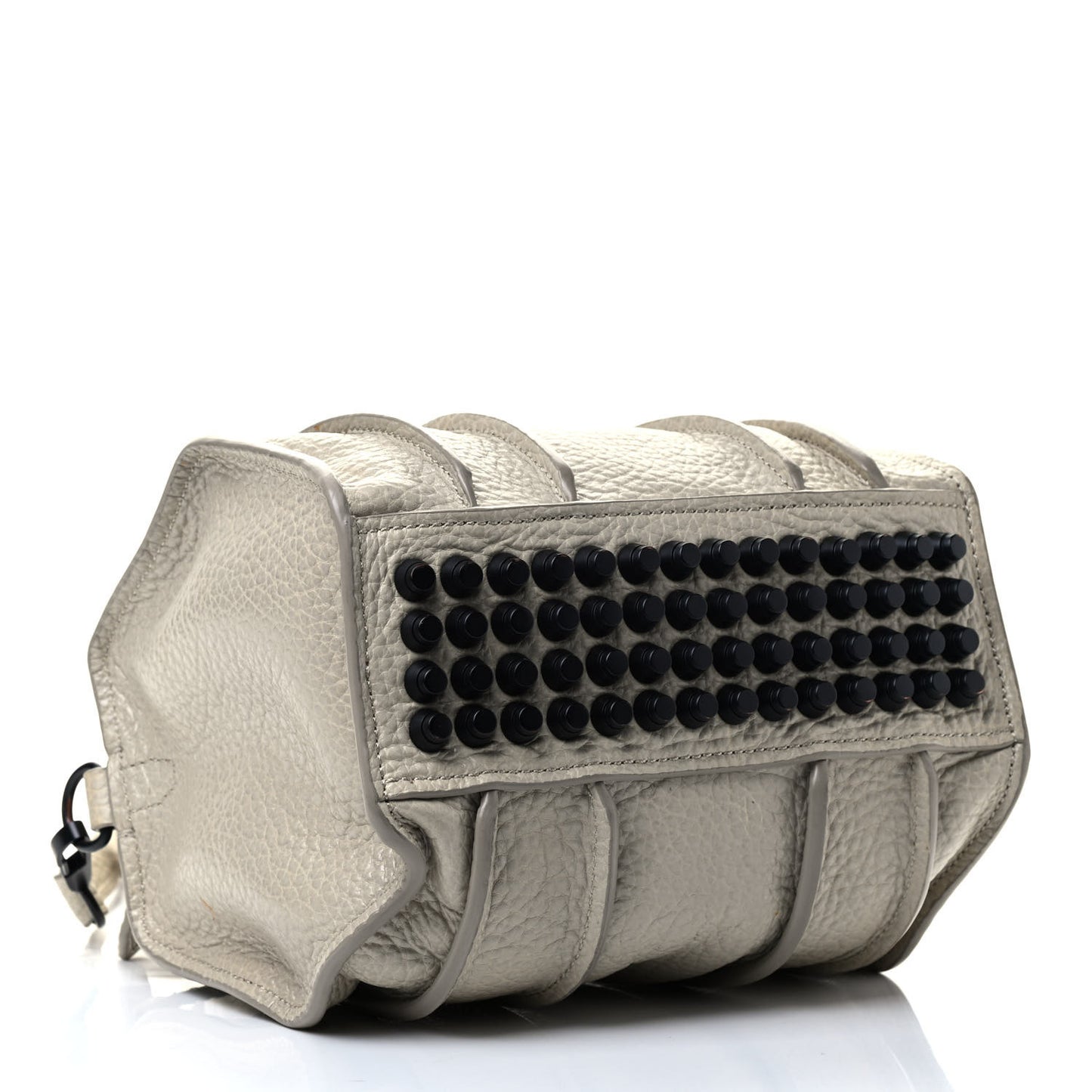 Pebbled Lambskin Inside Out Rocco Matte Black Hardware Chalk