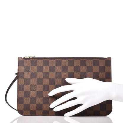 Louis Vuitton Damier Ebene Neverfull MM GM Pochette 2 of 7