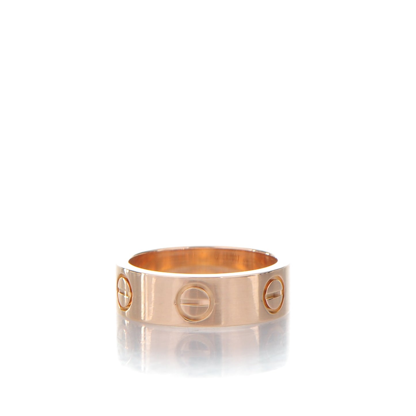 18K Pink Gold 5.5mm LOVE Ring 49 4.75