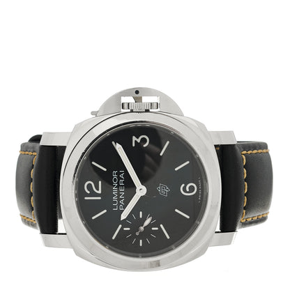 Panerai Stainless Steel Calfskin 44mm Luminor Logo Manual Winding Watch Black PAM01084 2 of 5