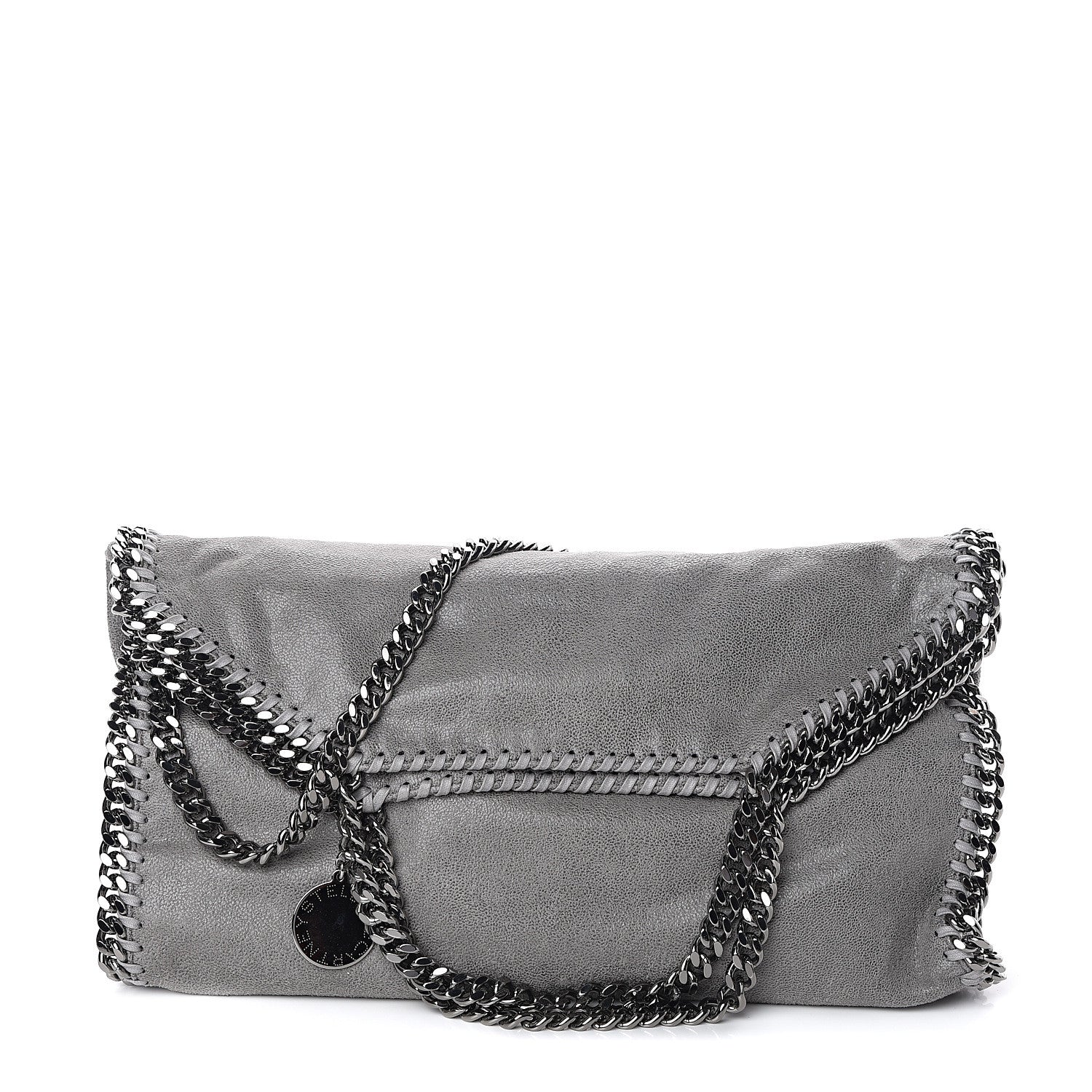 Stella McCartney Shaggy Deer Falabella Fold Over Tote Grey 1 of 8