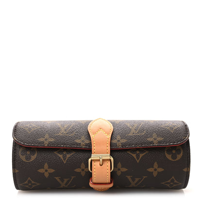Louis Vuitton Monogram 3 Watch Travel Case 1 of 10