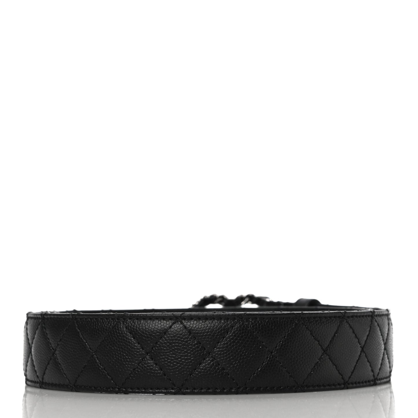 Caviar Quilted CC Chain Belt 85 34 Black