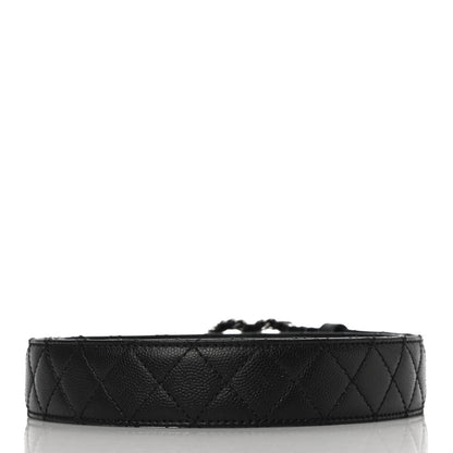 Chanel Caviar Quilted CC Chain Belt 85 34 Black 3 of 9
