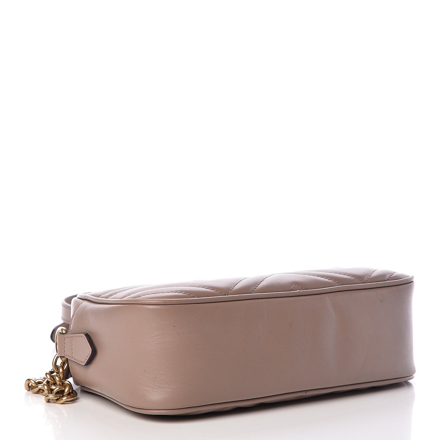 Gucci Calfskin Matelasse Small GG Marmont Chain Shoulder Bag Porcelain Rose 4 of 18