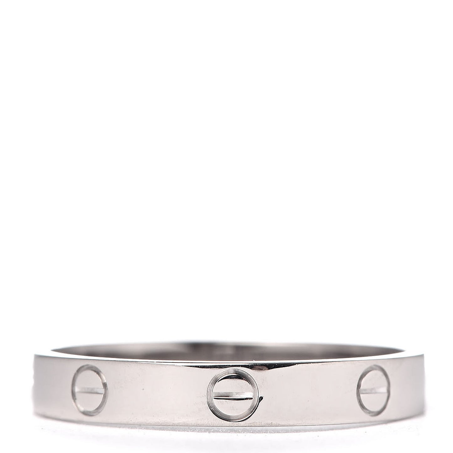 18K White Gold 3.5mm LOVE Wedding Band Ring 63 10.25