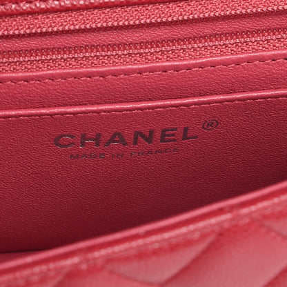 Chanel Caviar Quilted Mini Rectangular Flap Pink 6 of 8