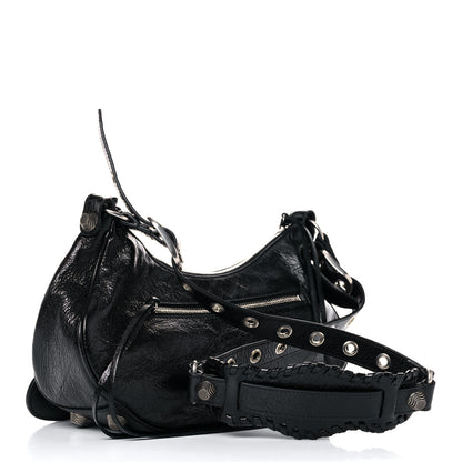 Balenciaga Agneau Arena Small Le Cagole Shoulder Bag Black 4 of 10