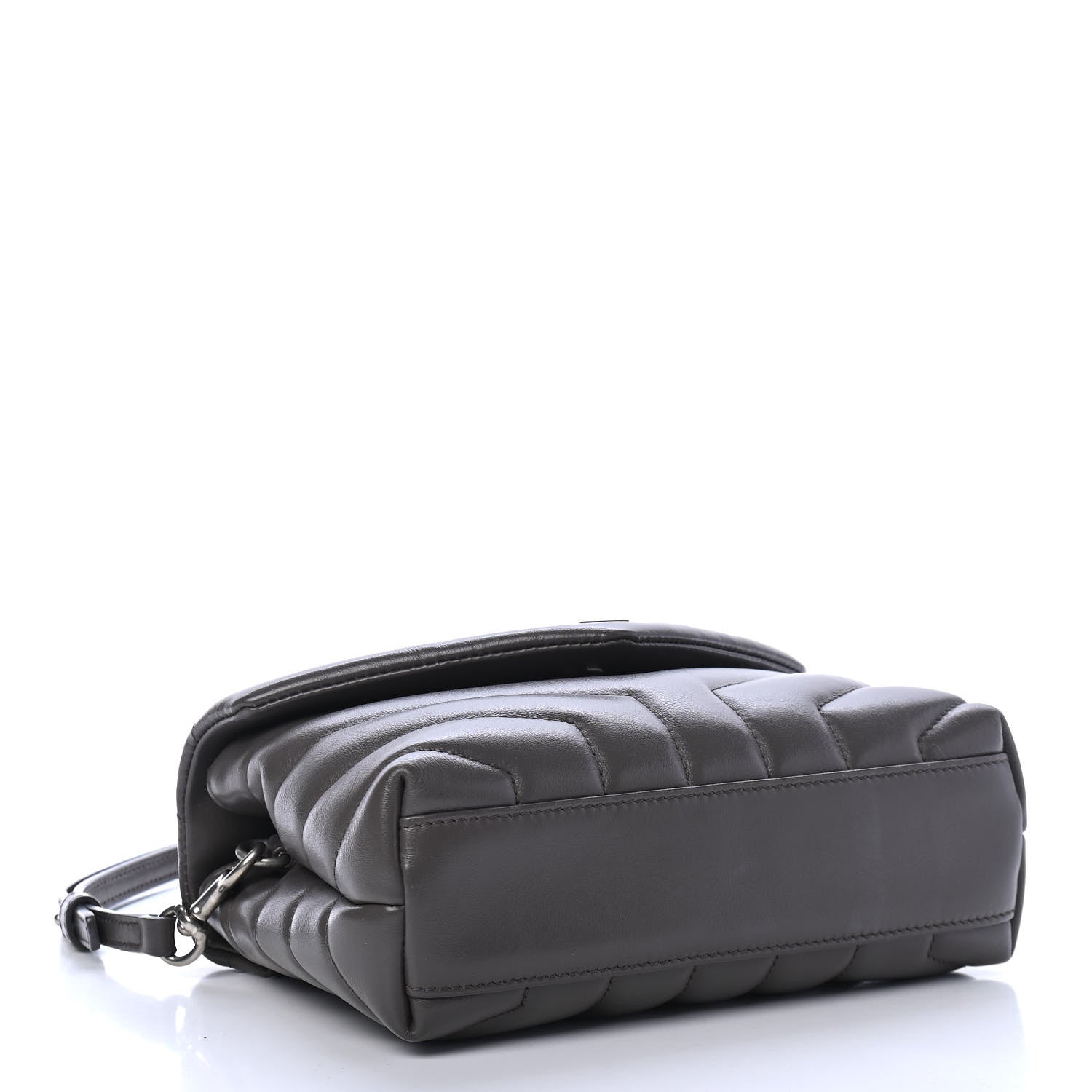 Saint Laurent Calfskin Y Quilted Monogram Toy Loulou Crossbody Bag Earth 3 of 4