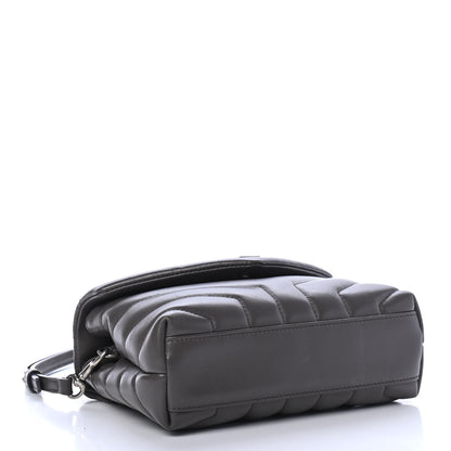 Saint Laurent Calfskin Y Quilted Monogram Toy Loulou Crossbody Bag Earth 3 of 4