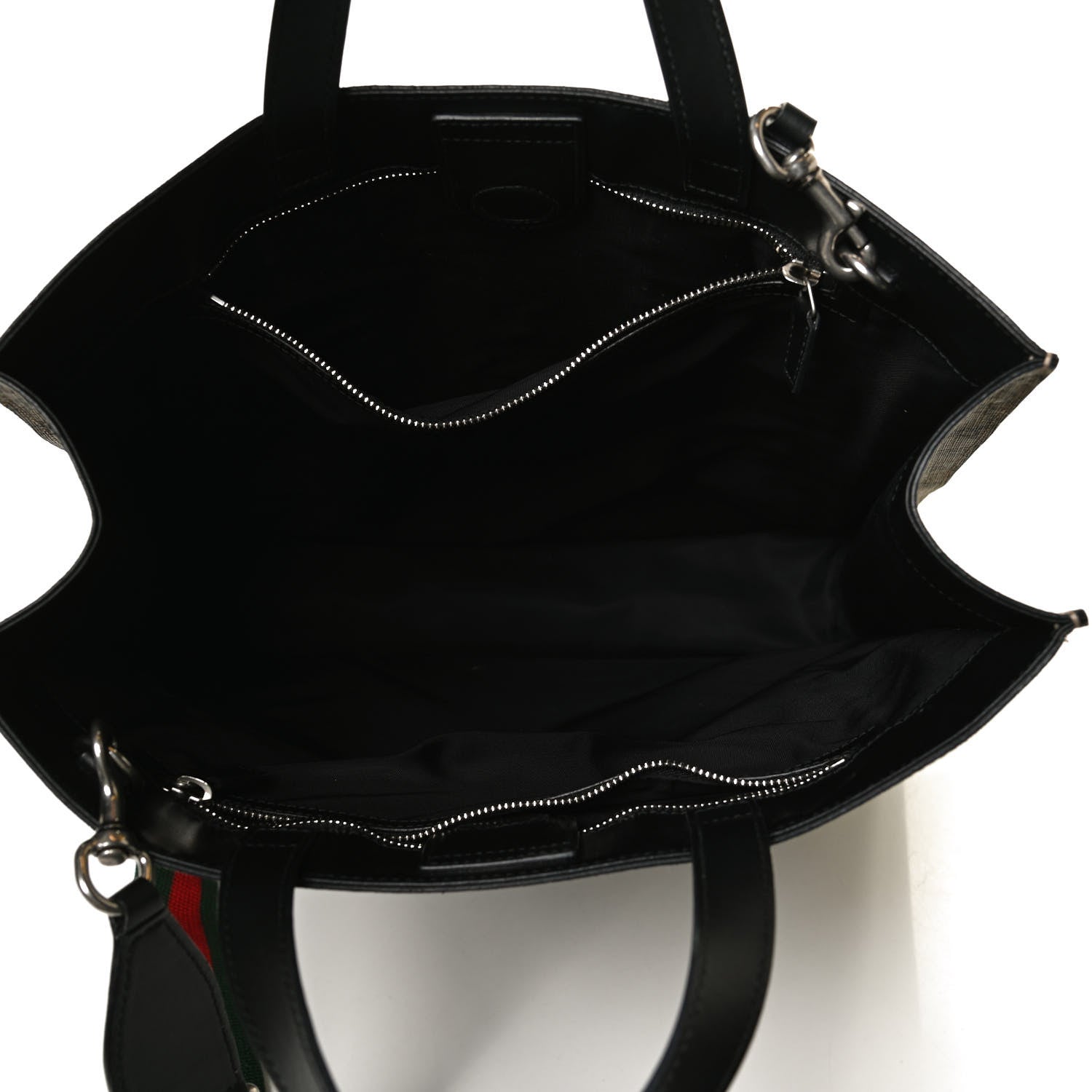 Gucci Soft GG Supreme Monogram Web Vertical Tote Black 5 of 13