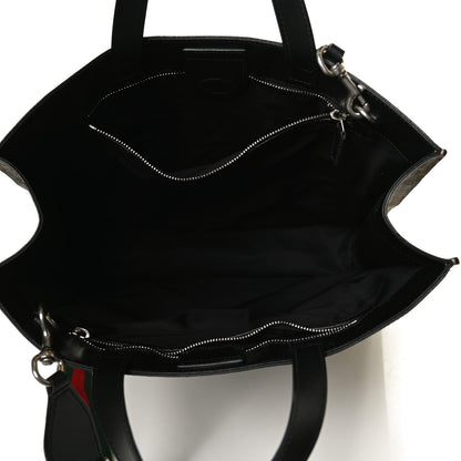 Gucci Soft GG Supreme Monogram Web Vertical Tote Black 5 of 13