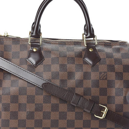 Louis Vuitton Damier Ebene Speedy Bandouliere 30 9 of 11