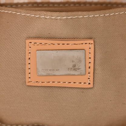 Fendi Zucchino Small Chef Shoulder Bag Beige White 6 of 15