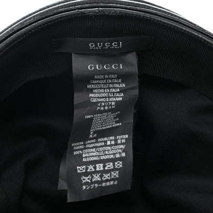 Gucci Calfskin Cellarius Hat S Black 8 of 15
