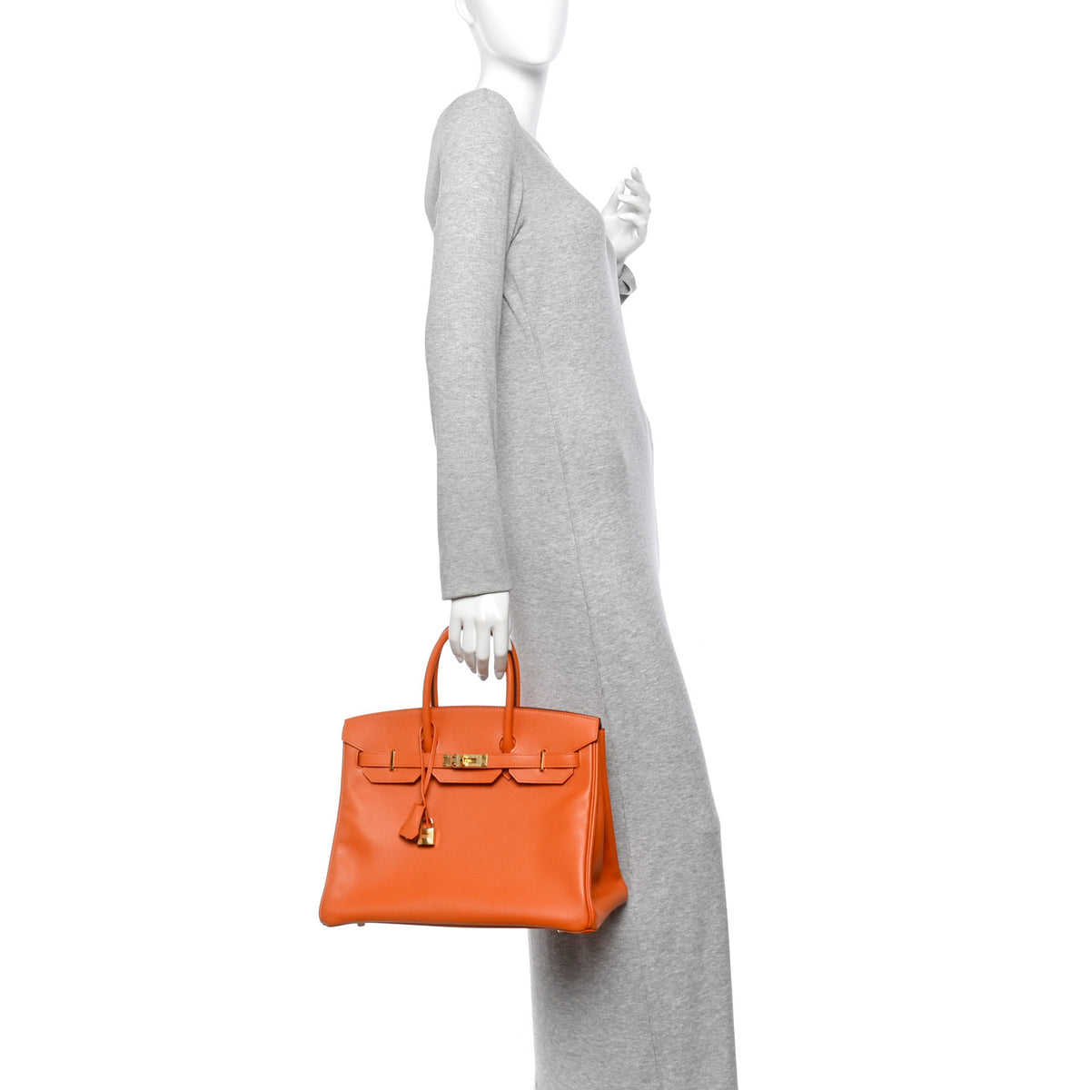 Epsom Birkin 35 Orange